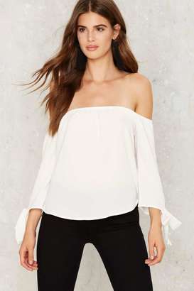 Factory Low Tide Off-the-Shoulder Top