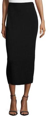 Eileen Fisher Washable Wool Midi Pencil Skirt, Black