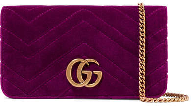 Marmont Micro Quilted Velvet Bag