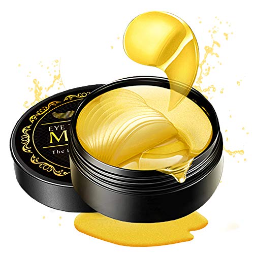 Under Eye Patches, 24K Gold Eye Mask, 60PCS Eye Gel Pads With Collagen