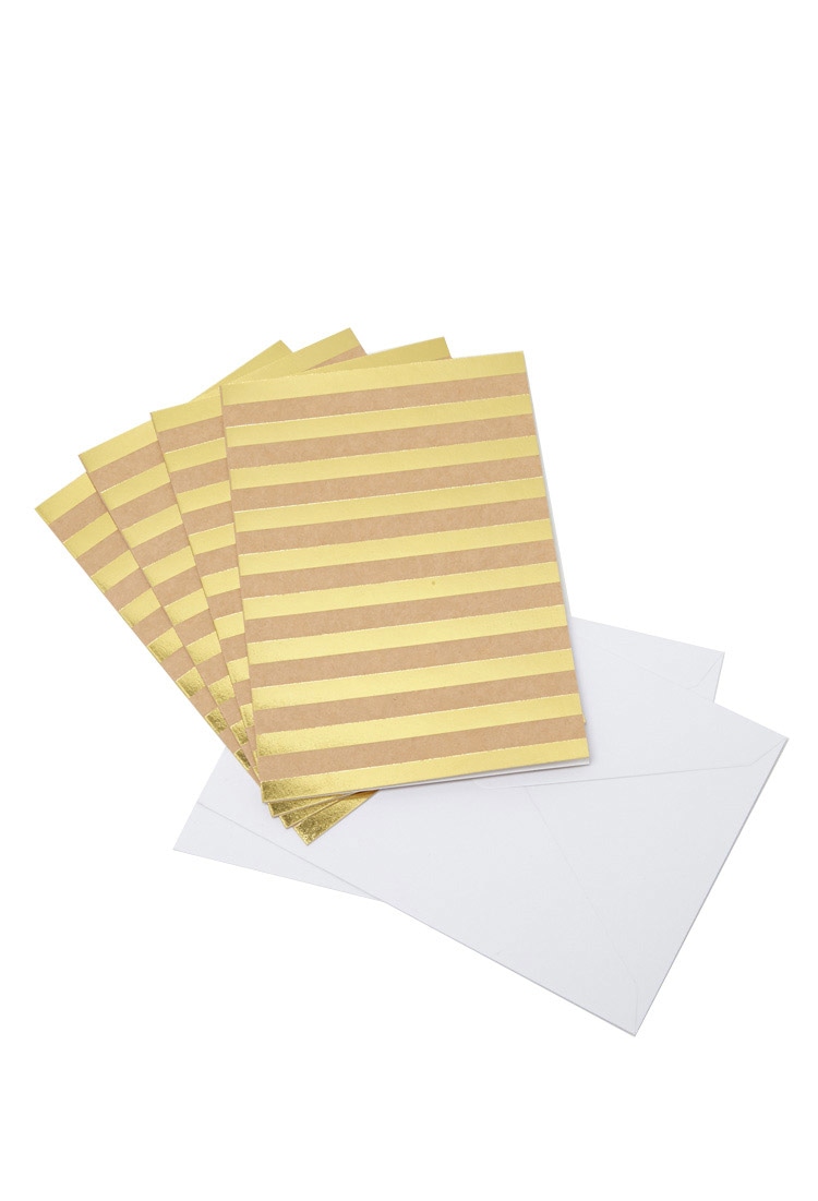Striped Note Card Set