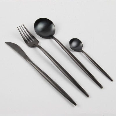 Thumbnail: Pink Gold Western Tableware | Stainless Steel Home Dinnerware Set