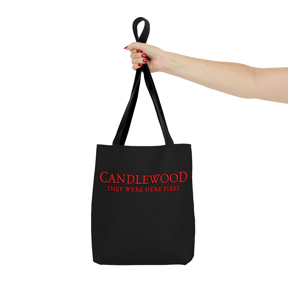 Thumbnail: Candlewood - They Were Here First Movie Title Tote Bag