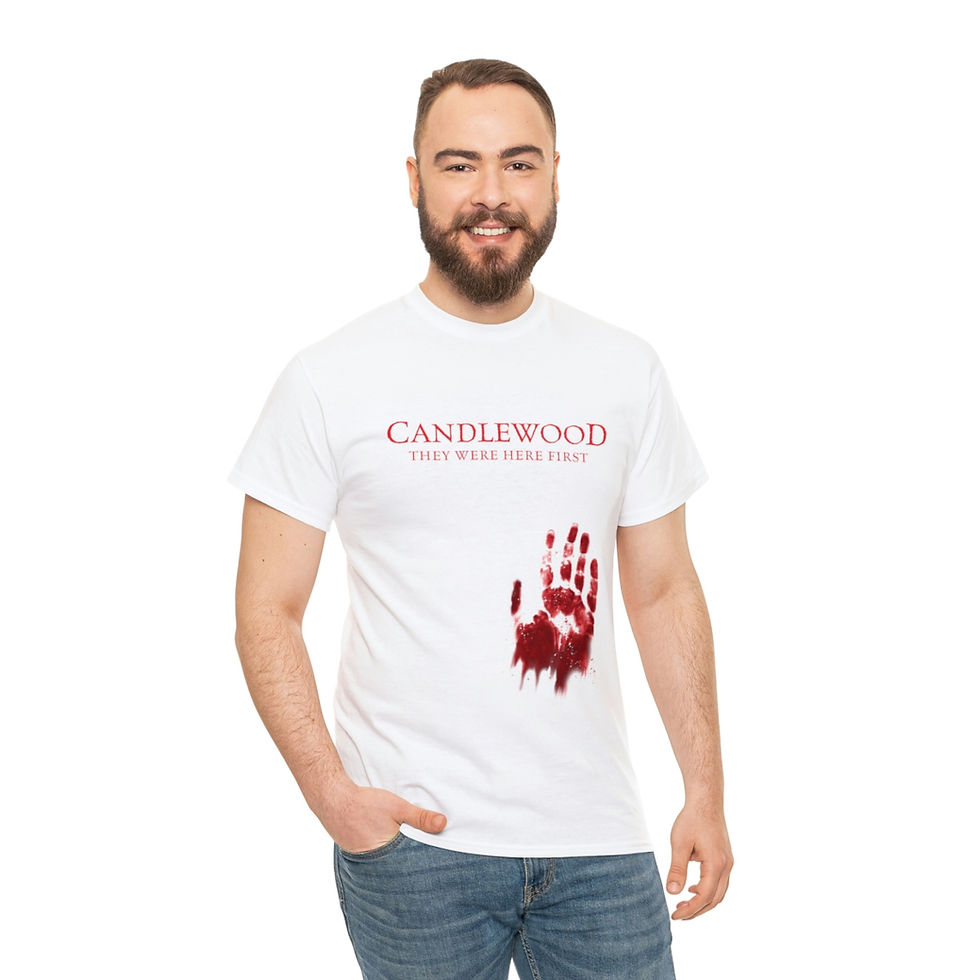 Thumbnail: Candlewood - They Were Here First Bloody Hand - Movie Title Unisex T