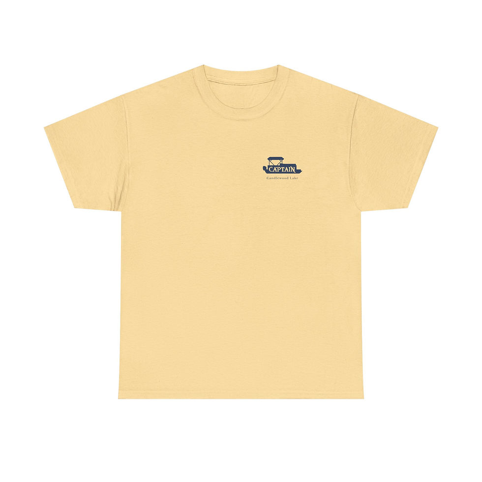 Thumbnail: Pontoon Captain Blue Unisex Heavy Cotton Tee