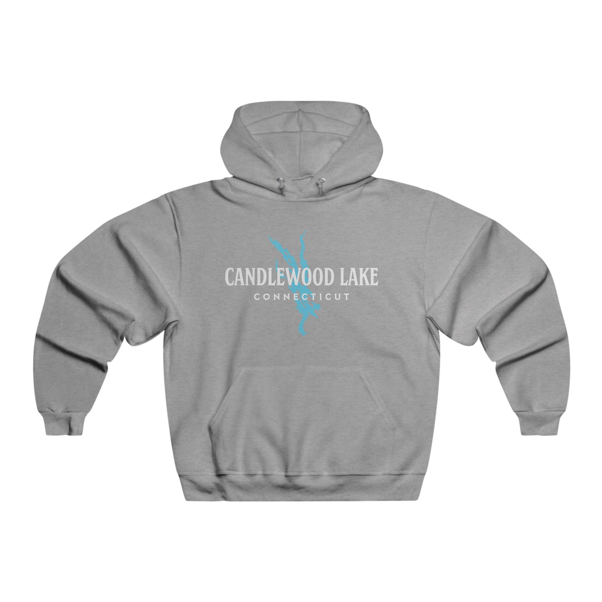 Vintage Text w/Lake Shape Hooded Sweatshirt