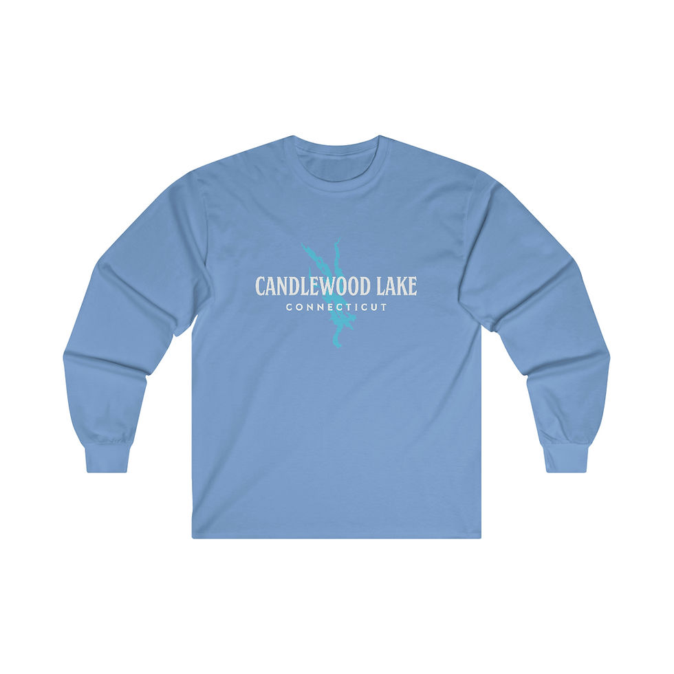 Thumbnail: Vintage Text w/Lake Shape Long Sleeve T