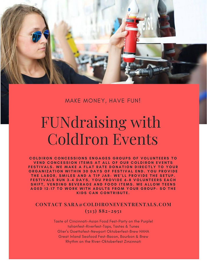 Coldiron Events Volunteer Program Flyer