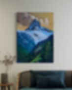 Oil painting of the Matterhorn in Switzerland by Luke Smith