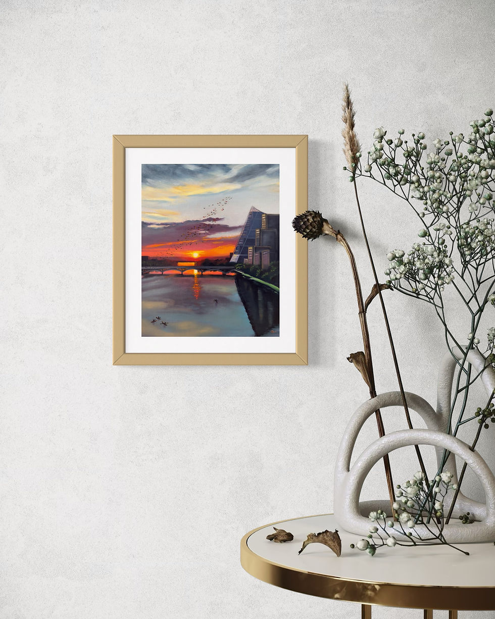 Thumbnail: Lady Bird Lake Print - frame available