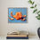 Thumbnail: A still life oil painting of a glowing peeled orange in segments.