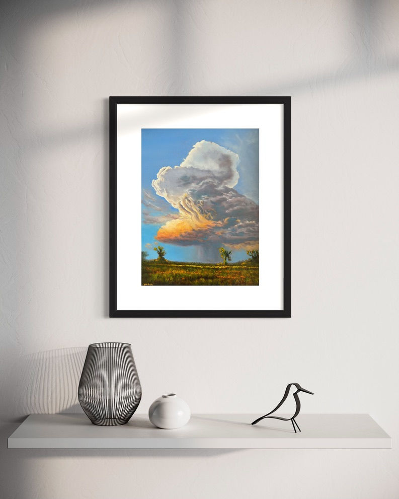 Thumbnail: Hill Country Cloud Print by Luke Smith