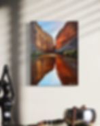 this oil painting by luke smith features the rio grande winding through Big Bend National Park in Texas