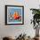 Thumbnail: Still life oil painting print of a glowing peeled orange in segments