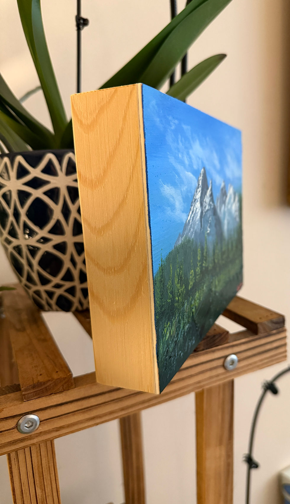 Thumbnail: Trekking the Tetons Oil Painting