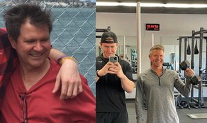 Personal trainer tommy and client paul