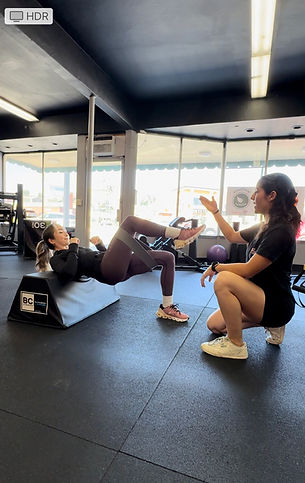 trainer tina teaching hybrid athlete fitness class at sofit arcadia