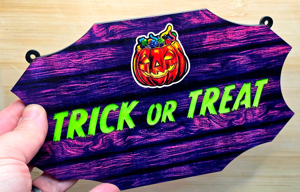 Thumbnail: Trick or Treat / Out of Candy Double Sided Sign