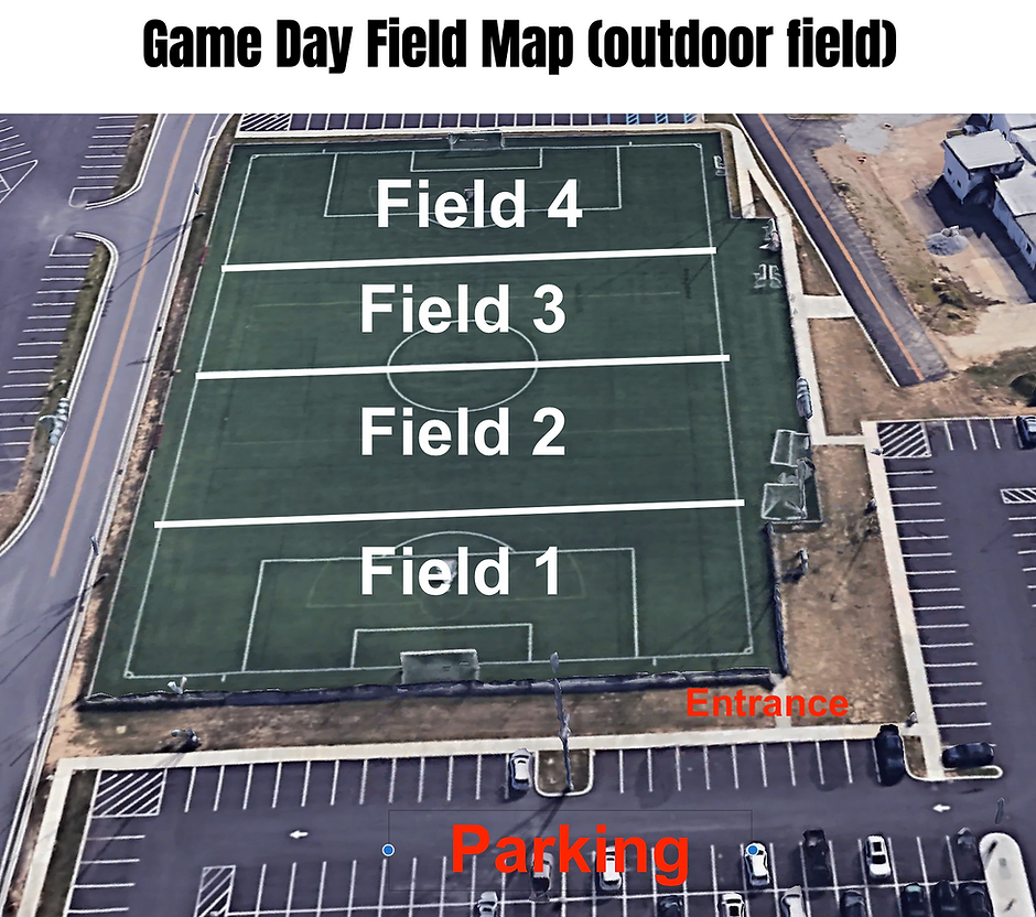 de nfl flag game field map