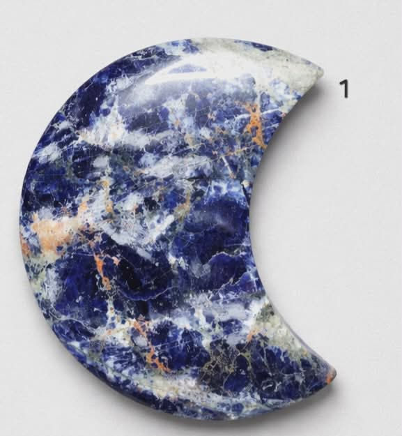 Thumbnail: Sodalite Moon W/Custom Stand (1)