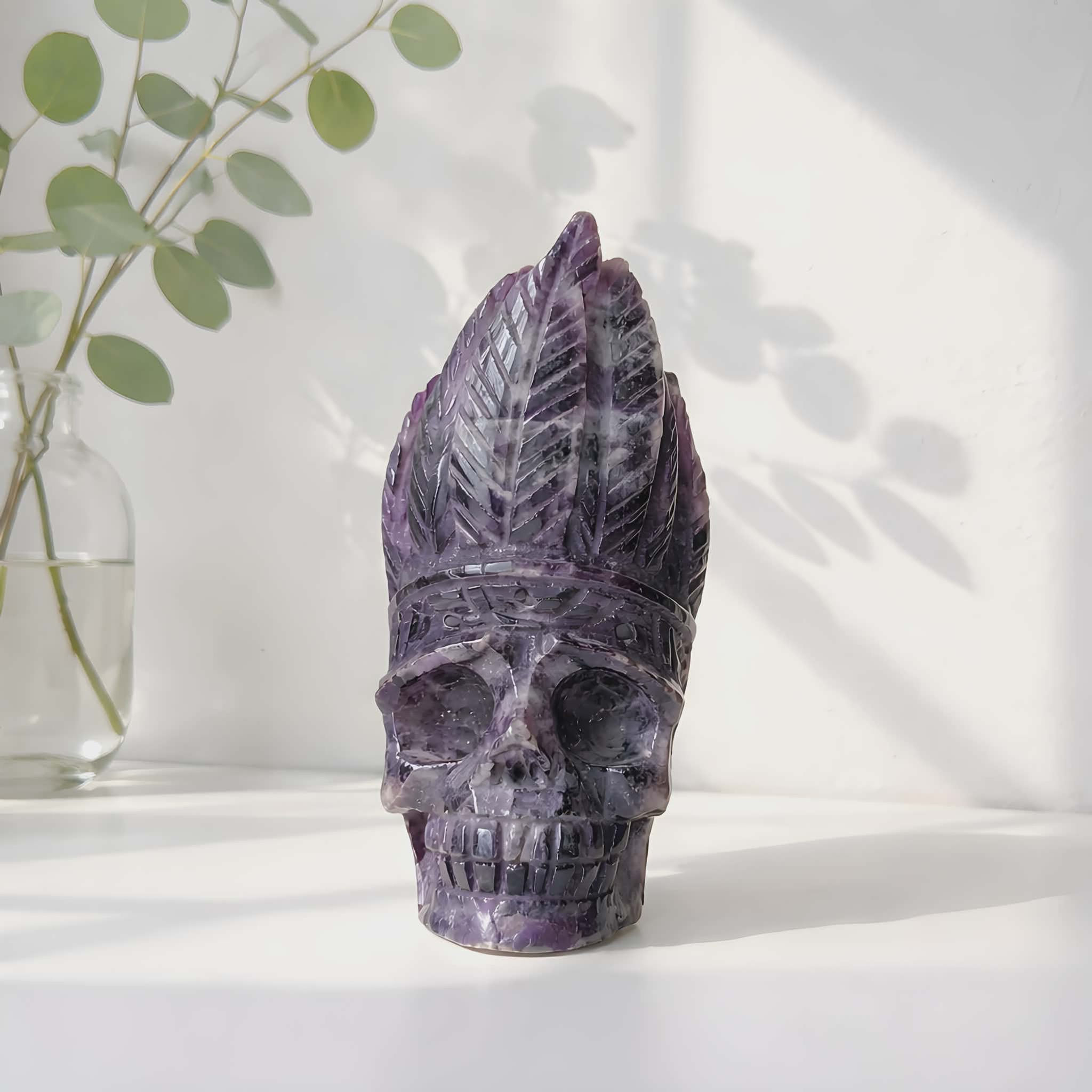 Chevron Amethyst Indian Head