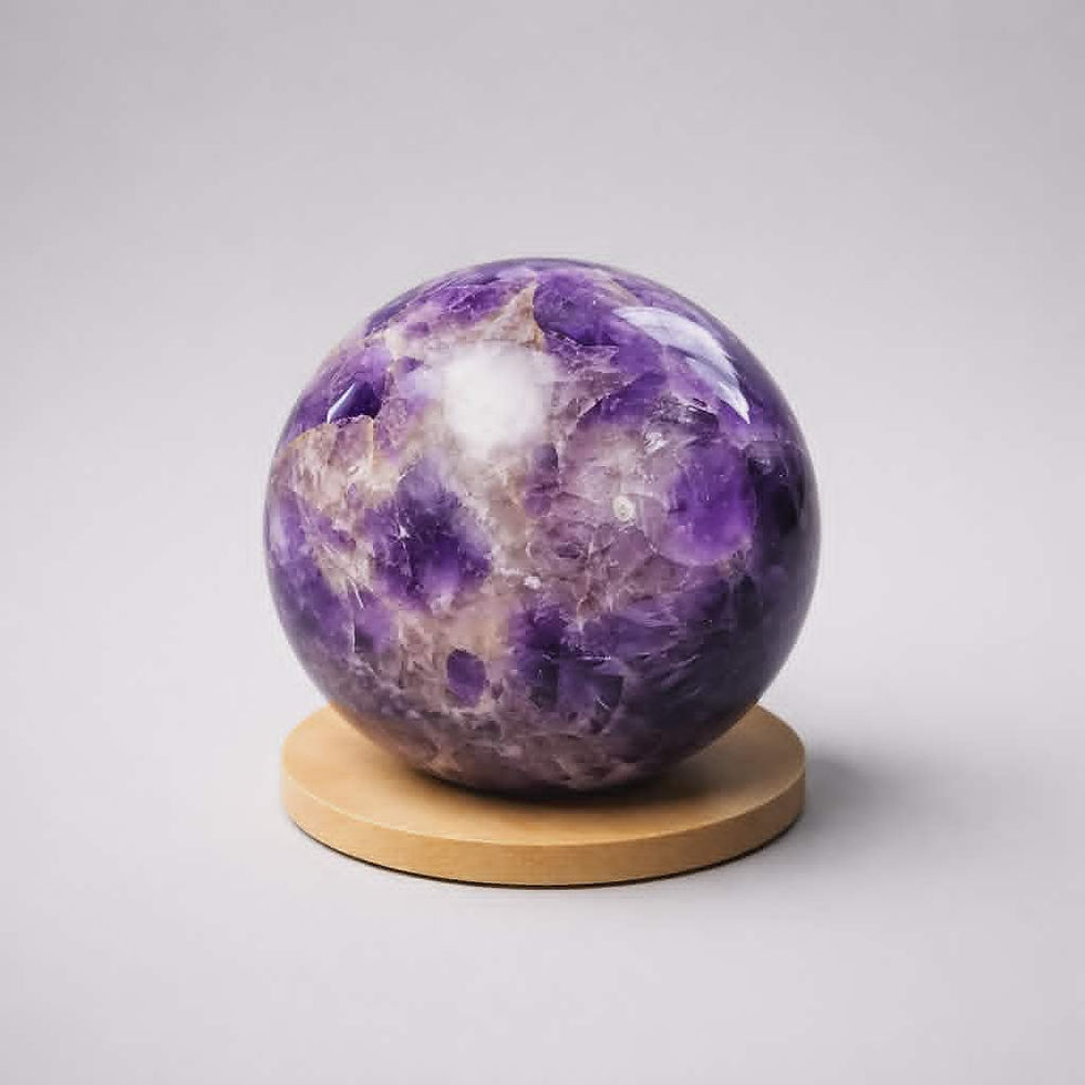 Thumbnail: Sphere - Chevron Amethyst