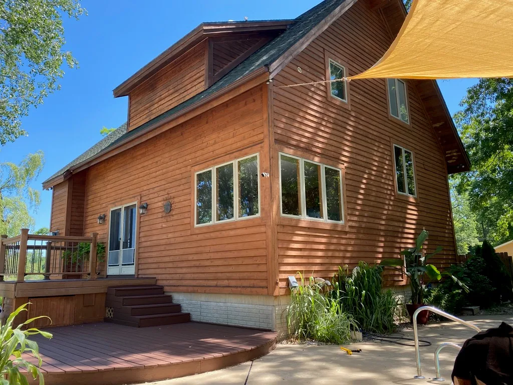 House staining after picture