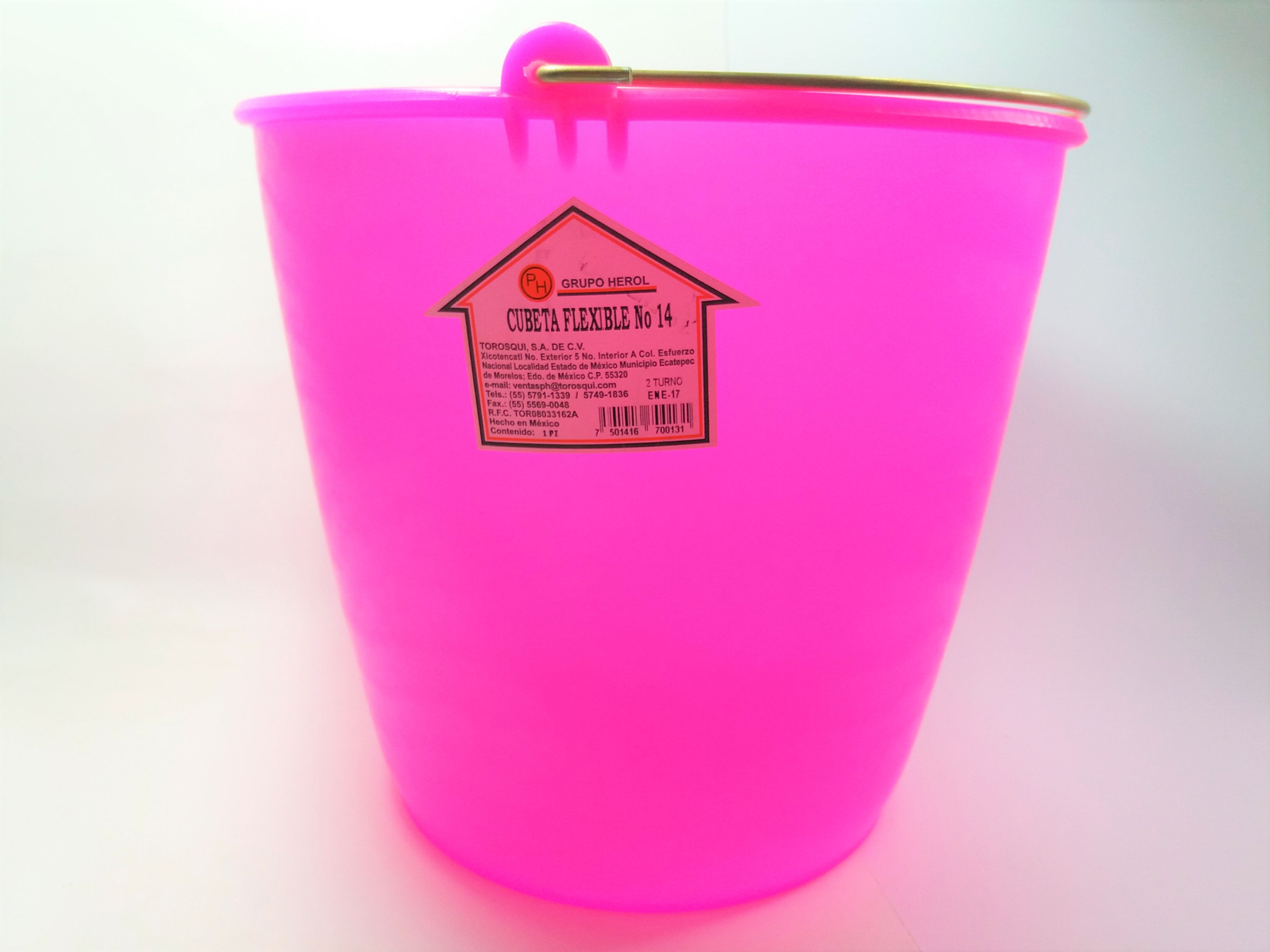 Cubeta uso rudo No 14 (Herol) de 10 litros