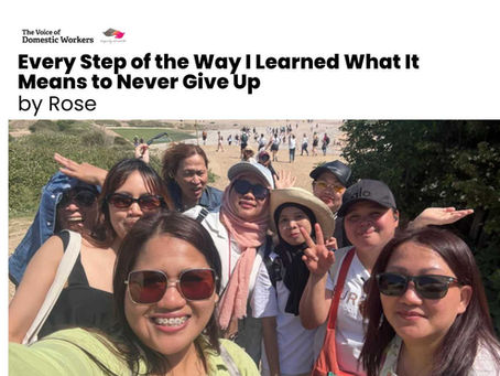 Every Step of the Way I Learned What It Means to Never Give Up By Rose