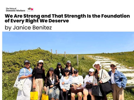 We Are Strong and That Strength Is the Foundation of Every Right We Deserve By Janice Benitez