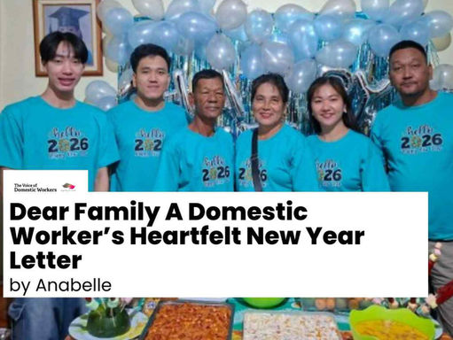 Dear Family A Domestic Worker’s Heartfelt New Year Letter By Anabelle 