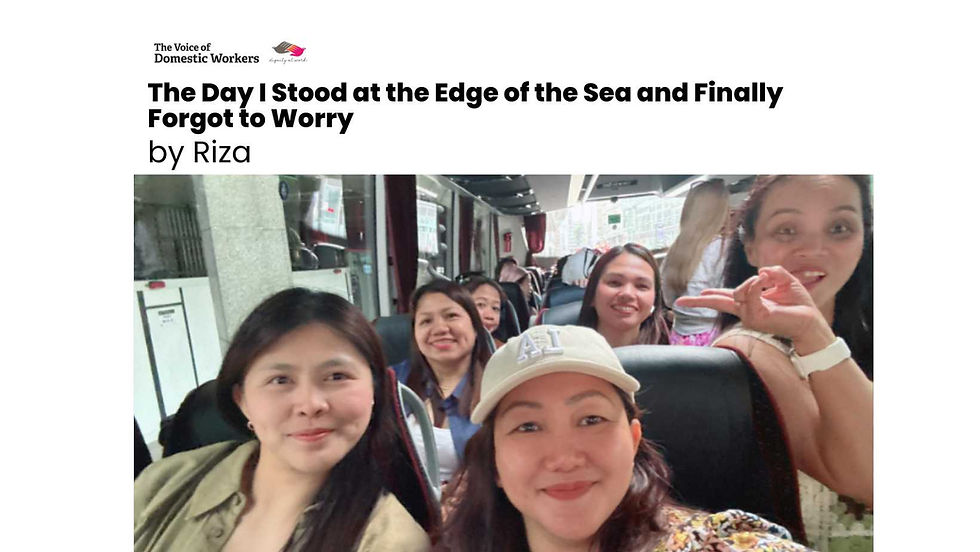 The Day I Stood at the Edge of the Sea and Finally Forgot to Worry By Riza