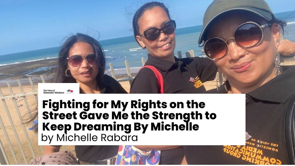Fighting for My Rights on the Street Gave Me the Strength to Keep Dreaming By Michelle Rabara