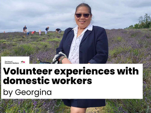 Volunteer Experiences With Domestic Workers By Georgina