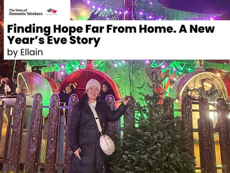 Finding Hope Far From Home. A New Year’s Eve Story By Ellain