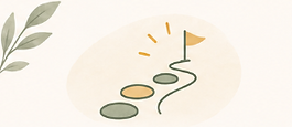 Illustration d’un chemin en plusieurs étapes menant vers un objectif, symbolisant un programme structuré à suivre pas à pas.