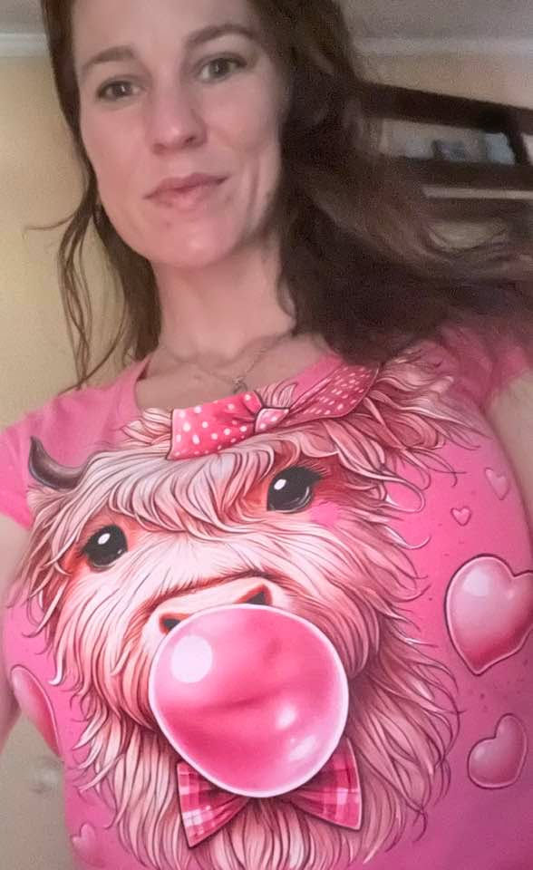 Pink Highland Cow