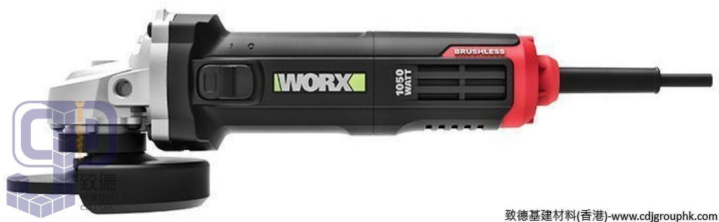 德國"WORX"威克士-100mm角向磨光機1050W(側開關)-WU980