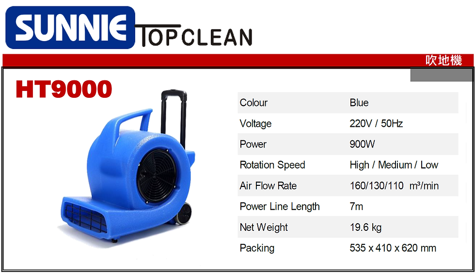中國"SUNNIE" TOP CLEAN-吹地機-HT900(STMW)