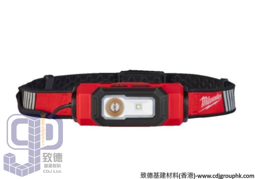 美國"Milwaukee" 米沃奇-REDLITHIUM™ USB 360度警示頭燈-L4 HLVIS-301