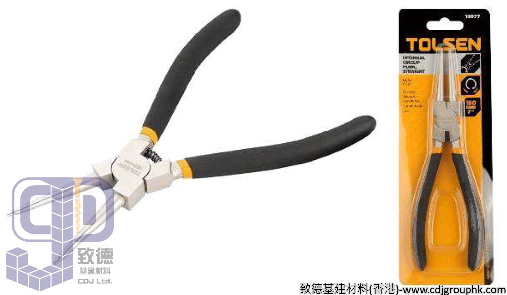 美國"TOLSEN"東森牌-膠柄 內直介子鉗-100778(SF)