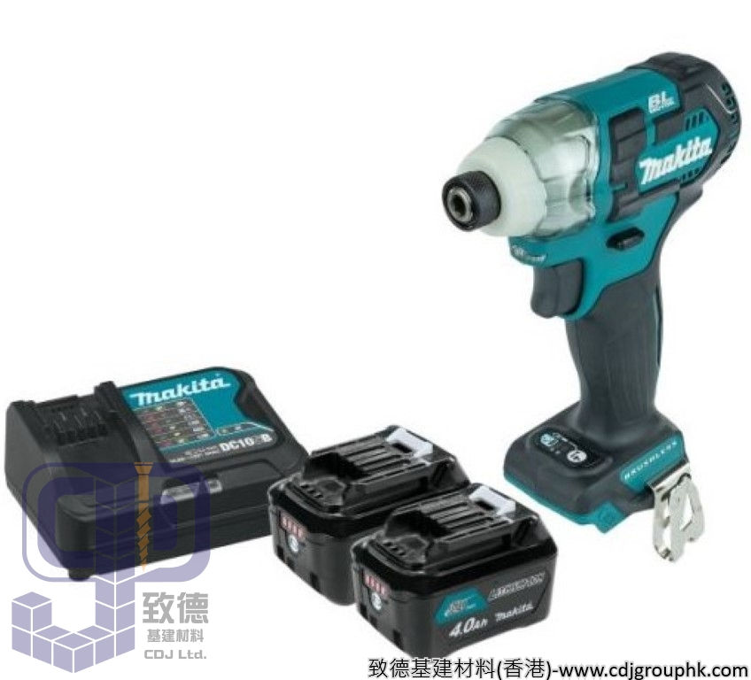 日本"MAKITA"牧田-電動工具-充電式衝擊起子機(無碳刷馬達)(黑色)(鋰12Vmax)(4.0Ah)-TD111DSME