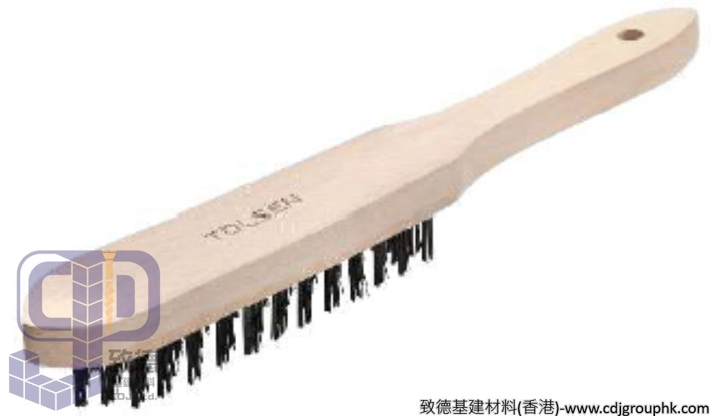 美國"TOLSEN"東森牌-木柄鋼絲刷-3206263(SF)