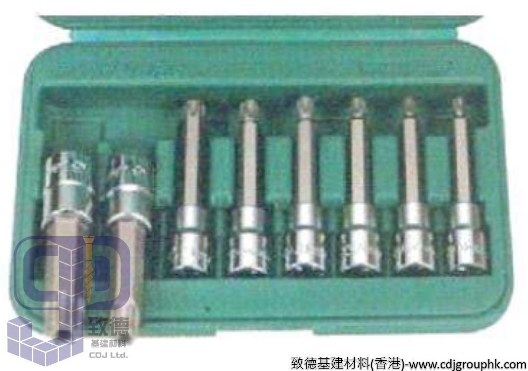 台灣"HANS"三吉-1/2"套裝有孔星匙卜(4"長)-4602549(SF)