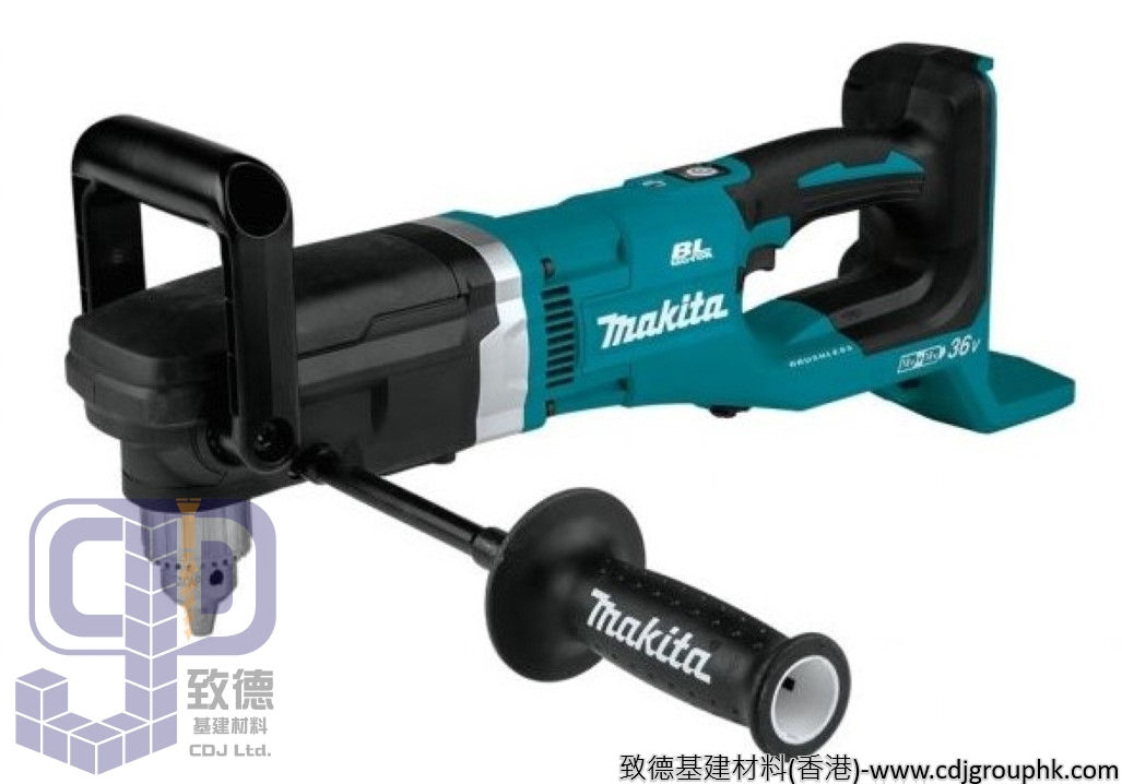 日本"MAKITA"牧田-電動工具-充電式角向電鑽13毫米(鋰18VX2)(淨機)-DDA460ZK