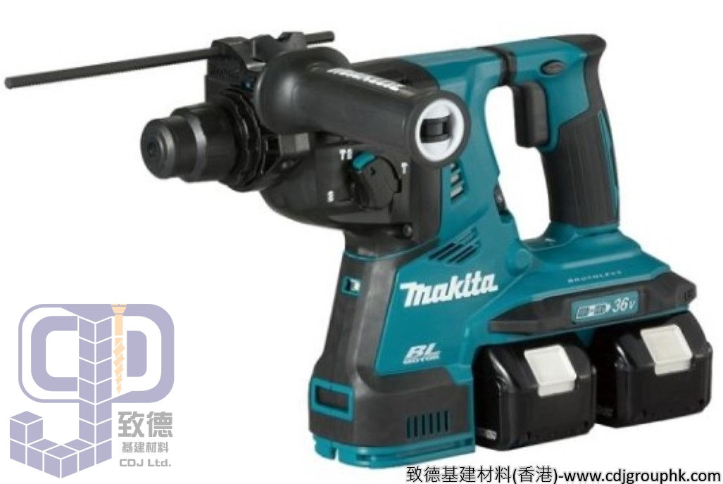 日本"MAKITA"牧田-電動工具-充電式電錘28毫米(3模式)(無碳刷馬達)(鋰18V x2)(6.0Ah電池)-DHR280PG2J