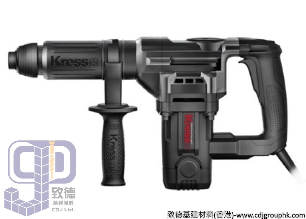 德國"KRESS"卡勝-電動工具-5公斤電鎬細炮(細電炮)電炮鑿(1200W)-220V-KU339/KU340(KDE050)