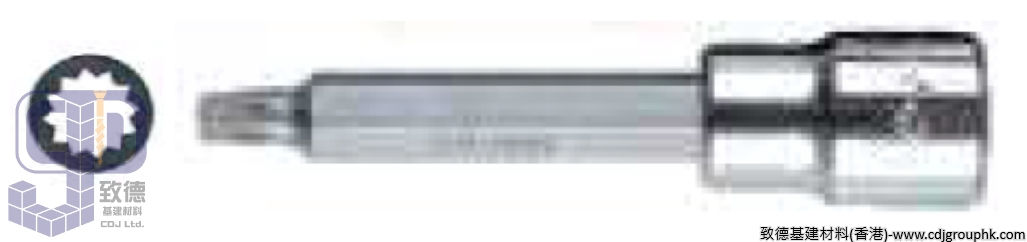 台灣"HANS"三吉-1/2" 加長12角星匙卜士-40284(SF)