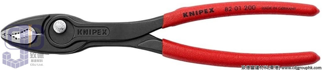 德國"KNIPEX"K牌-特窄雙齒按鈕彈弓快速調校鯉魚鉗-8201200(SK/HF)