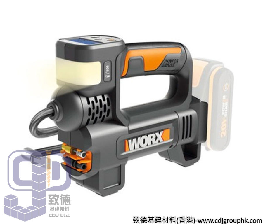 德國"WORX"威克士-20V鋰電充氣泵-WX092